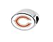 Chicago Bears 2-Sided Bead Fits Most Bracelet Lines Including Pandora, Chamilia, Troll, Biagi, Zable, Kera, Personality, Reflections, Silverado and More