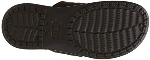 crocs santa cruz leather flip flops
