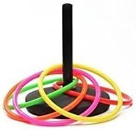 Ellami 12 Pcs Medium Size Plastic Toss Rings for Speed and Agility Practice Games