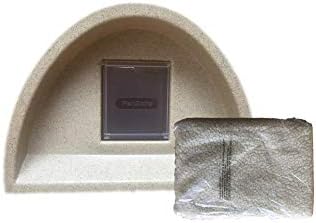 Cosy Cages Weatherproof Outdoor Cat house kennel with flap and self heat pad