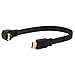 CERRXIAN Lemeng 1FT Flat Slim High Speed HDMI Extension Cable A Male to 90 Degree Down Angle A Male Cable primary