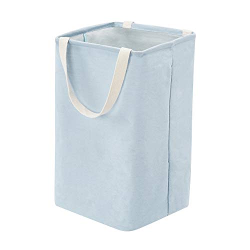 Amazon Basics Fabric Storage Bin - Tall Cube, Dusty Blue