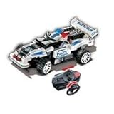 UniBlock Remote Controlled RC Building Block Police Car High Speed Chase Vehicles - Compatible With Lego Bricks (Police Car- 121pcs.)