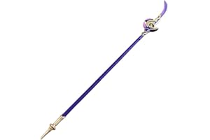 KINSTORE Fantasy Game Style Genshin Foam Cosplay Satety Foam Sword Scepter Blade Weapon Costume (Choose Style) (Engulfing Lightning-71 inch)