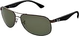 Ray-Ban Sunglasses - RB3502 Highstreet / Frame: Gunmetal Lens: Crystal Green Polarized