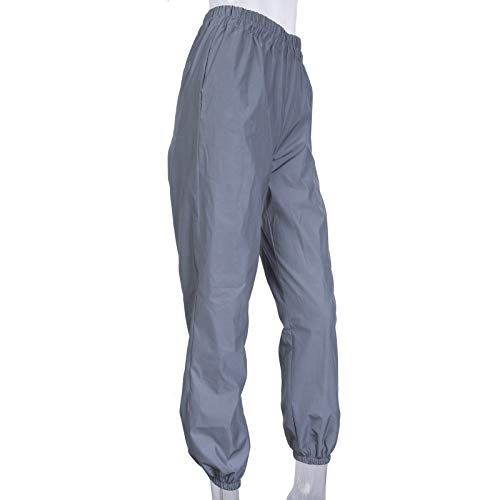 Women Reflective Pants Casual Dance Sport Track Trouser Sweatpants Jogger Pants Party Music Festival Rave Outfit Gray