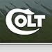 Colt Firearms White Sticker Decal Car Window Wall Macbook Notebook Laptop Sticker Decal
