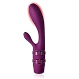 Utimi Silicone G-spot Vibrator Stimulator 10 Modes Vibration Rechargeable Heating Vibrator with Dual Strong Motors