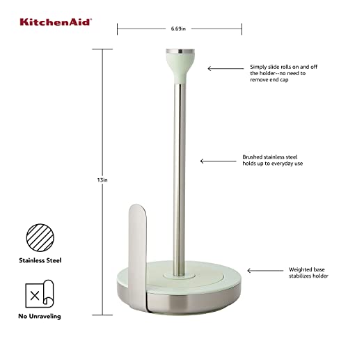 KitchenAid Classic Stainless Steel Paper Towel Holder, Pistachio 13
