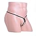Potelin Men's Thong G String Spider Double Ring Stretch Underwears Bikini Briefs Black