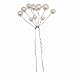 Fani 6pcs Pearl Hair Pins Clips Decorative Jewelry Flower Hairpins Accessories for Women Bridal Wedding
