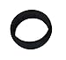 DHG Silicone Wedding Ring Band for Men 8.7mm Wide for an Active Lifestyle Sports and Activity - Made From Premium Quality Non Toxic Medical Grade Silicone (Black, 8)