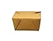 Take Out Containers Easy Fold & Close (Pack of 50) Box #1 Kraft Paper with Poly-coated Inside To-go Containers [30oz - 4.3