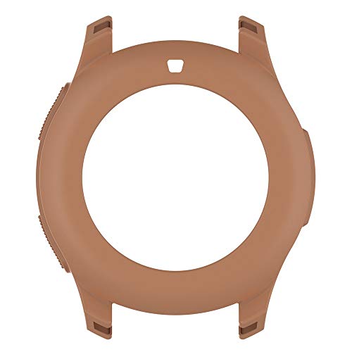 Lywey 1PC Soft TPU Prevent Scratches Protection Silicone Full Case Cover Best for Gear S3 Frontier/Galaxy Watch 42MM / 46MM (42MM, Gold)