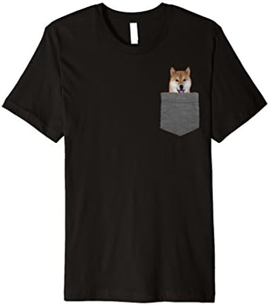 Mens Dog in Your Pocket Tshirt Shiba Inu Shirt Doge Tee XL Black