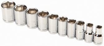 Pittsburgh Professional 10 Piece High Visibility 1/4" Drive Metric Socket Set