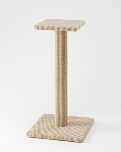 Sustainable Lifestyles 30-postperch-Bone 30 in. Sisal Cat Scratching Post and Perch - Bone