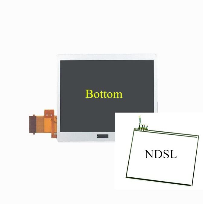 for Replacement NDSL Top Upper/Lower Bottom LCD Display Screen with Touch Digitizer Glass for Nintendo DS Lite DSL NDSL Game Console (Bottom LCD with Digitizer)