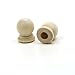 Mylittlewoodshop Pkg of 25 - Finial Dowel Cap - 3/4 inches Tall with 1/4 inch Hole Unfinished Wood (WW-DC8052-26)