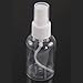 5 Pcs Empty Clear White Plastic Spray Bottle Pump 50ML