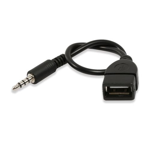 Electop 3.5mm Male AUX Audio Plug Jack to USB 2.0 Female Converter Cable Cord