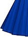 GownTown Womens Dresses Party Dresses 1950s Vintage Dresses Swing Stretchy Dresses, Royal Blue, X-Large