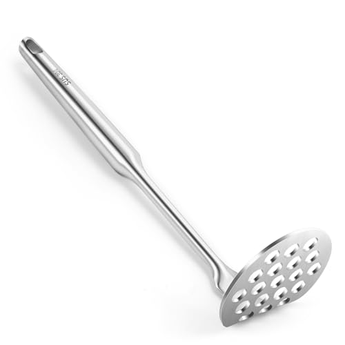 SAVORLIVING Kleiner Kartoffelstampfer, Kartoffel stampfer Edelstahl mit dickem Griff, Einteiliges Tiny Potato Masher für Kartoffelpüree,Obst und Gemüse,Spülmaschinengeeignet thumbnail 1