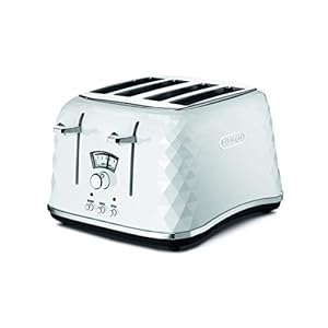 DeLonghi-Brillante-CTJ4003W-4-Slice-Toaster-White De'Longhi Brillante CTJ4003W 4-Slice Toaster - White
