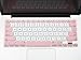 Case Star ® Pink and White Color Quality Keyboard Silicone Cover Skin for 13