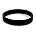 Multi Color Blank Silicone Bracelet Rubber Blank Sport Cuff Fashion Unisex Wristband (Black, L / 20.2 Cm / 8 Inches)