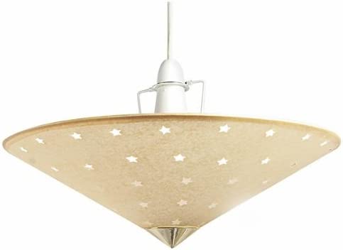 Beige Lamp Shade With Star Design Uplighter Amazon Co Uk Lighting