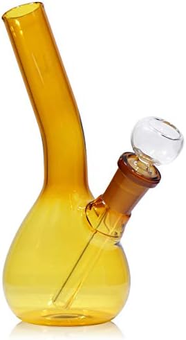 7 inch Glass Water Vases Set of 3, Best Gift for a Friend (Yellow)