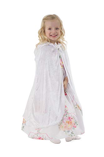 Little Adventures Traditional Hooded Princess Cloaks (White, L/XL Age 5-9)