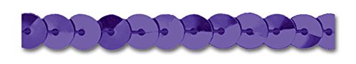 PURPLE 1/4 INCH SCHLANGE SEQUIN 24 Yards