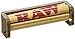 Raw Rolling Tray + Raw 110mm Roller + Raw King Size Rolling Papers + Hydrostone Natural Terracotta Humidifying Stone + Rolling Tips +200pc Unrefined Cotton Cigarette Filter, Large Bundle