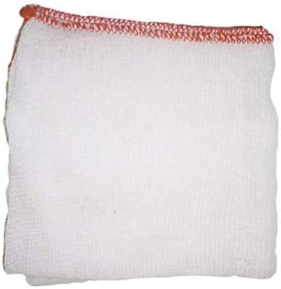 10x Large Heavy Duty White Dish Cloth with Red Border