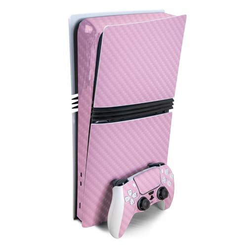 Carbon Fiber Gaming Skin Compatible with Sony PlayStation 5 PS5 Pro Bundle - So…