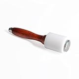 Wooden Handle Nylon Hammer Leathercraft Carving Hammer Sew Leather Cowhide Tool Kit