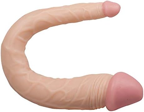 14.17 Inch Double Sided Big Toy Real Feel Soft Flex-ible Double Head - Massage (Color : Black)