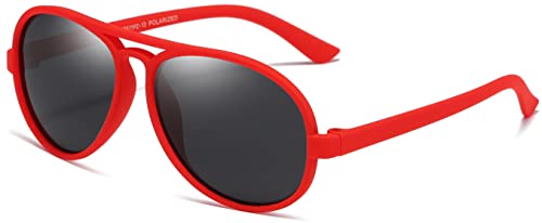 LEICO FASHION Toddler Baby Infant Polarized Aviator Sunglasses for Boys Girls Kids Age 0-4