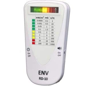 Cathery Emf Meter Electromagnetic Magnetic Field Radiation Detector Ghost Hunting Paranormal Equipment Tester Counter Black One Size