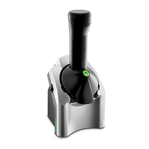 Yonanas Frozen Healthy Dessert Maker - 100% Fruit Soft-Serve Maker (Black and Silver) by Yonanas