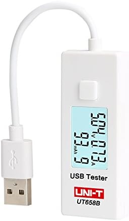 CocinaCo UNI-T UT658B Digital USB Testers Testable Stable Input Voltage Range from 3V to 9.0V with LCD