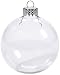 Darice 2610-42 6-Piece Heavy Duty Glass Balls Clear Glass, 70mm primary