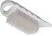 SPARTA 4041202 Plastic Potato Brush, Medium Stiffness With Polyester Bristles, 5.75 Inches, White