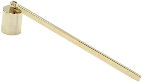 Valcano 16 cm Stainless Steel Straight Tube Cylinder Shaped Gold Candle Snuffer Wick Trimmer Scissor Cutter Cover Set Fire Hand Tool Long Handle