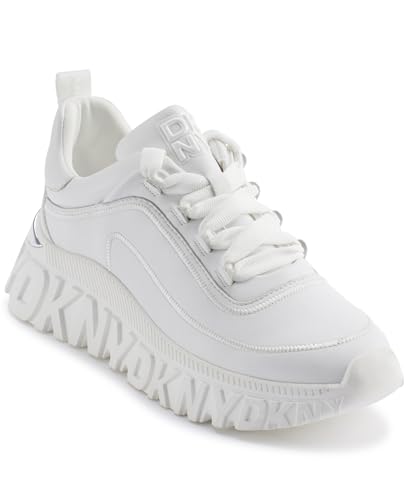 DKNY,Women's Shoes,Lacombe - LACE UP Sneaker,White,40.5