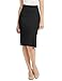 Come Together California CTC WB937 Womens Double Side Slit Pencil Skirt L Black