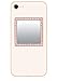 iDecoz Phone Mirror/Sticks on The Back of Your Phone or case. The Replacement for The Compact Mirror. It's The Best Way to Check Yourself Out On-The-Go! (Rose Gold w/Crystals)