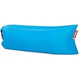 Fatboy Lamzac The Original Version 1 Inflatable Lounger with Carry Bag, Inflatable Couch for Indoor or Outdoor Hangout or Inflatable Lounge Air Chair - Aqua Blue